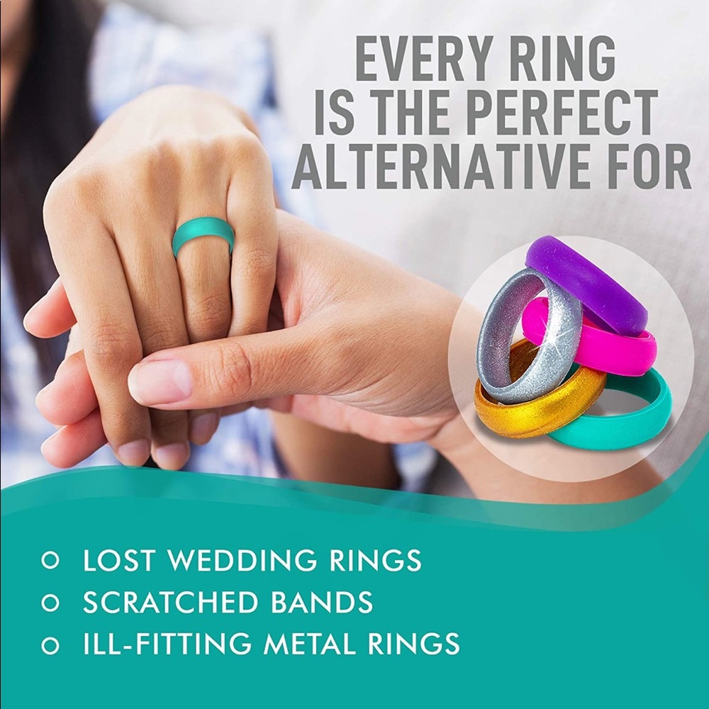 Silicone Rings (5 pcs) - Picture 5 of 15